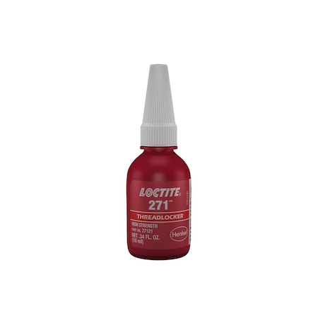 Loctite Thread Sealant, 271TM Threadlocker, High Strength 10 ml Bottle LOC135380